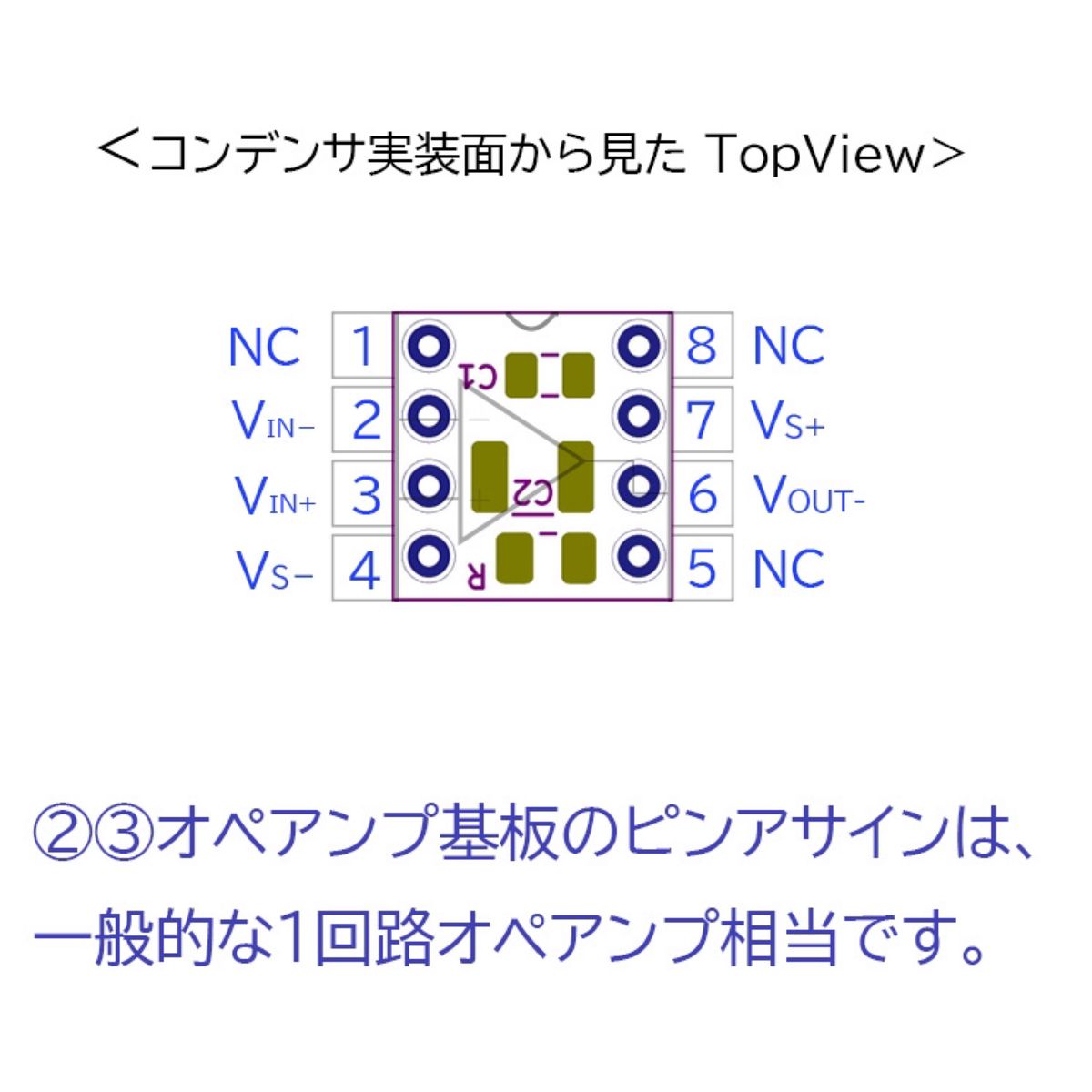 ★交換用オペアンプTHS4631D ２個 発振対策基板＋DIP変換基板セット(ゆうパケットポストmini発送)