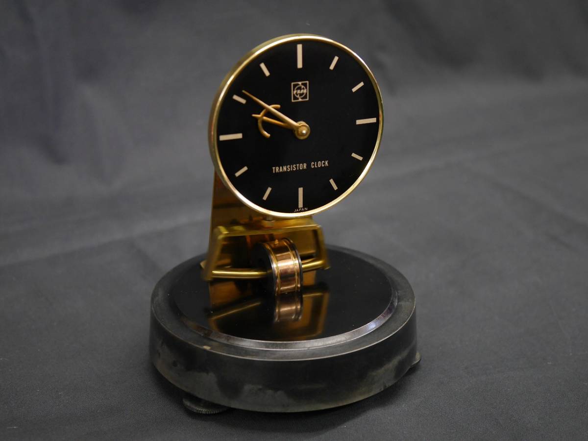 National BC-200ST TRANSISTOR CLOCK Showa Retro National ... часы транзистор часы настольные часы золотой Gold батарейка приложен коробка есть рабочий товар 