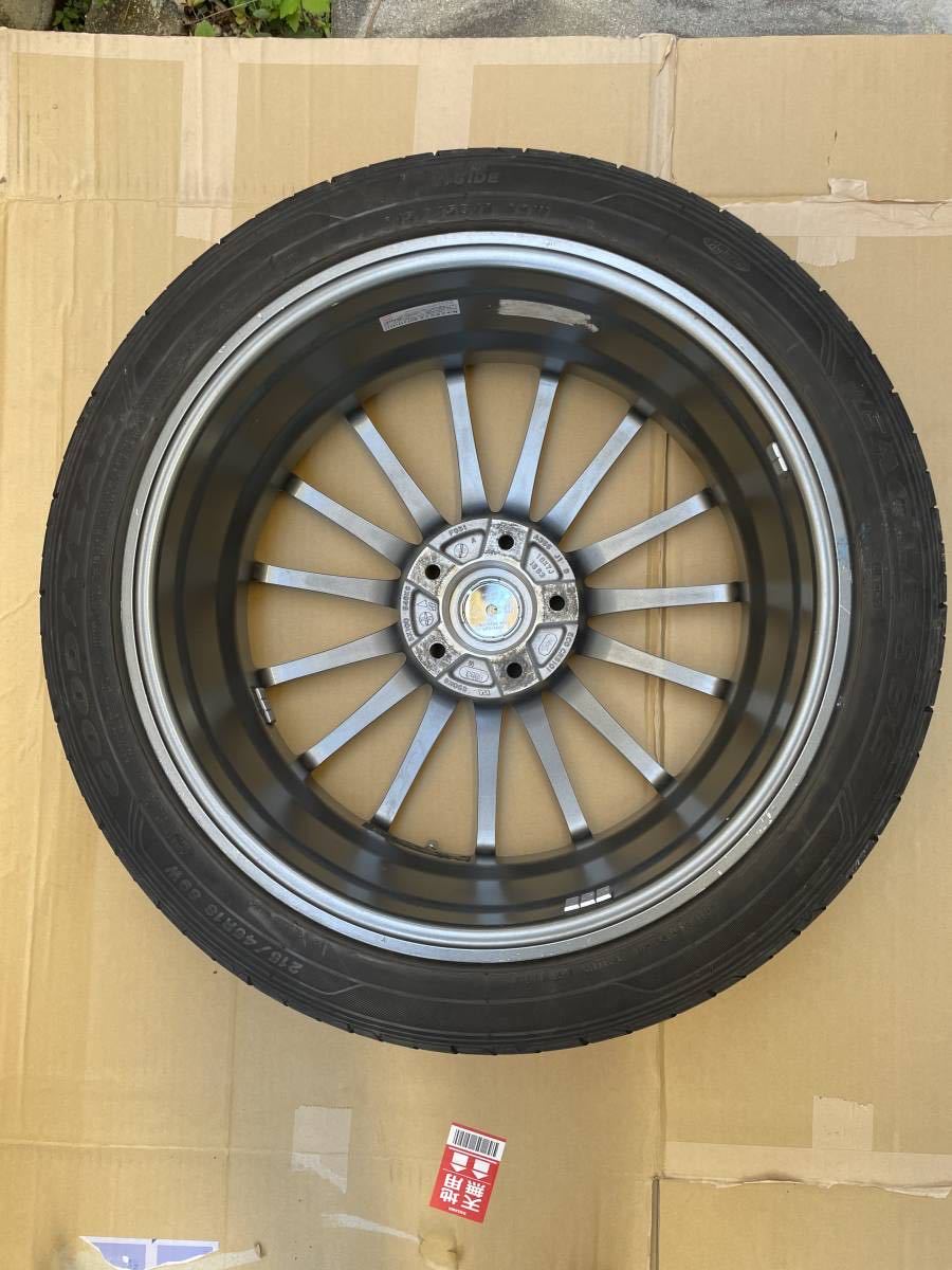 ブリヂストン エコフォルム CRS101 215/45Ｒ18 GOODYEAR EAGLE LS EXE 7J +53 114.3 5H 中古 軽量　BS　ENKEI製_画像3