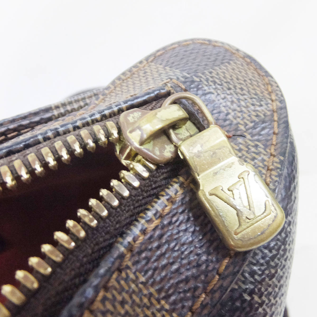 USED 現状品【Louis Vuitton】ヴィトン ダミエ ジェロニモス N51994 ベルト調整可 ボディバッグ 男女兼用 ユニセックス ブランドバッグ★_画像6