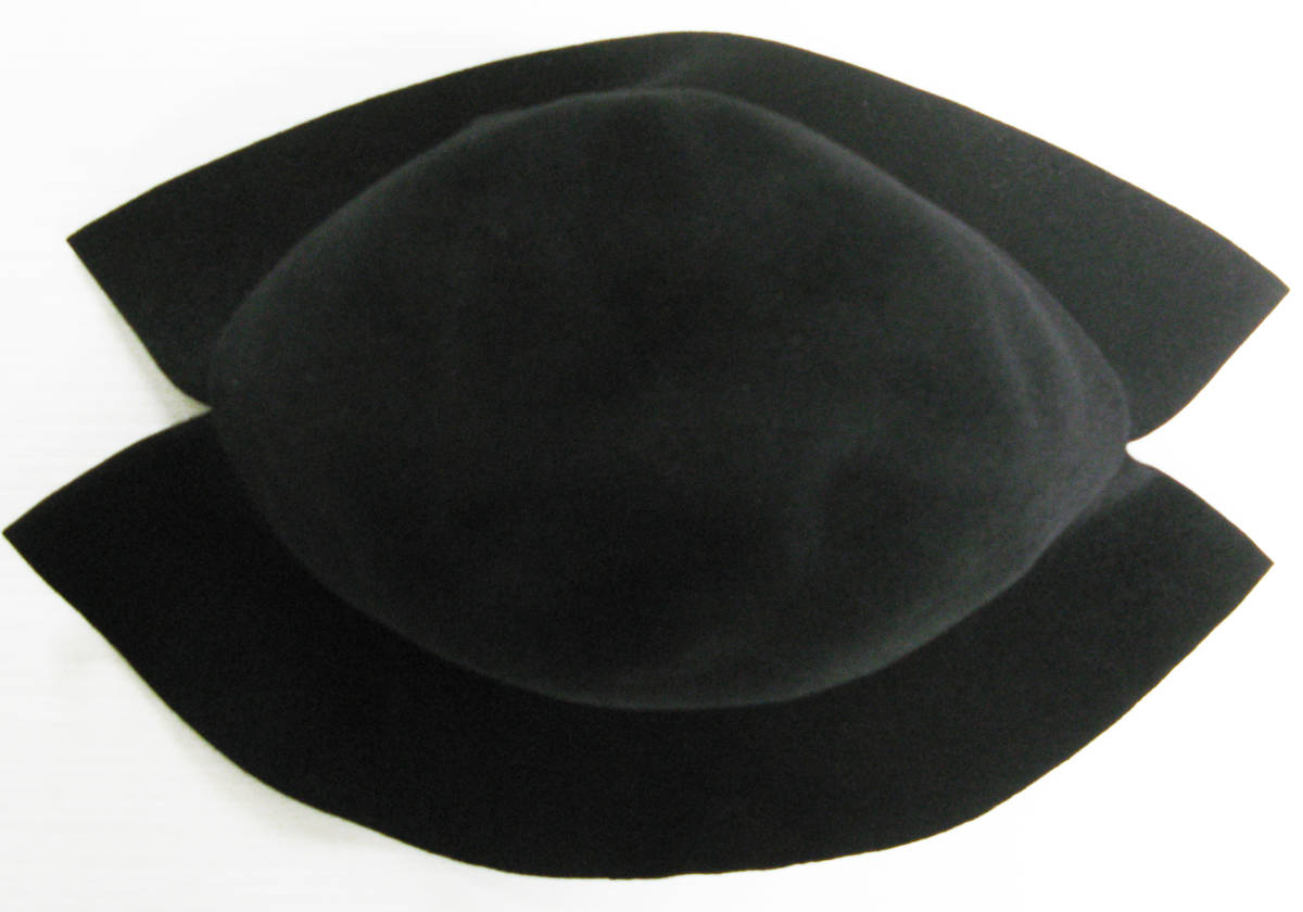 ワイズ ヨウジヤマモト レディース デザイン ハット（ 帽子 Y's Ladies' HAT Yohji Yamamoto Femme Wool Hat BLACK_画像3