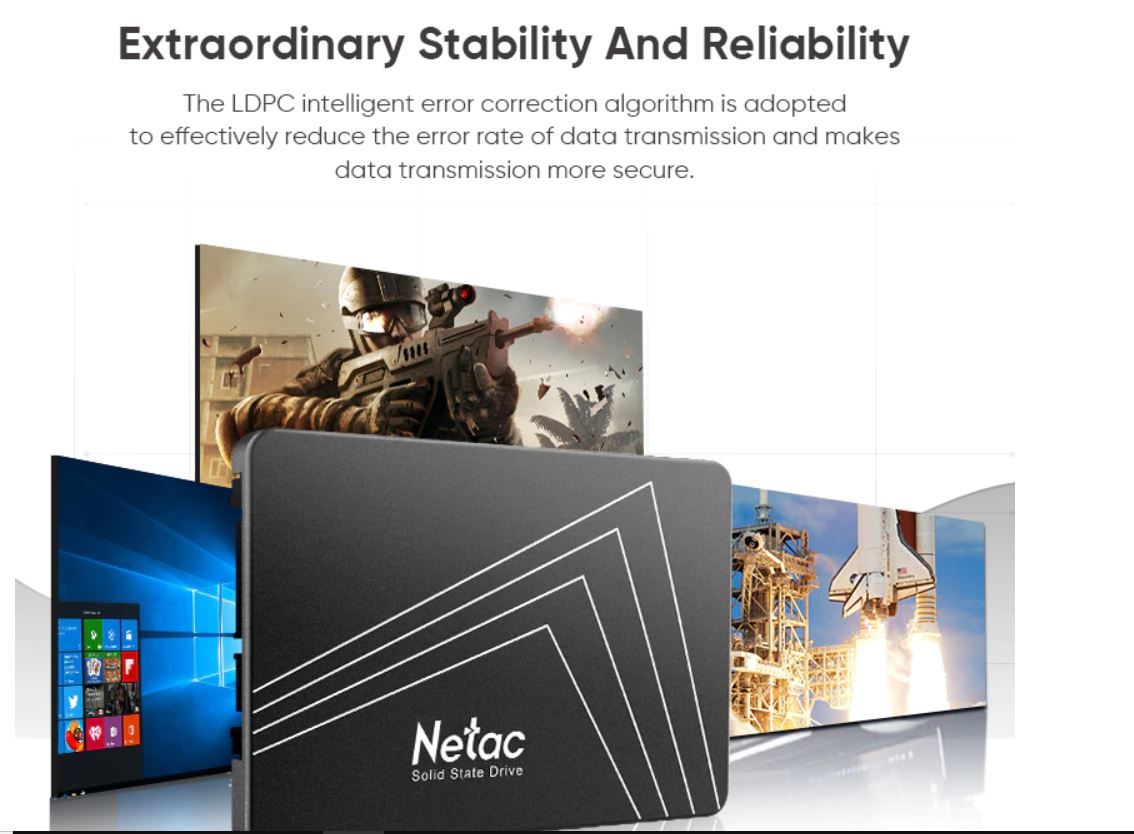  new goods free shipping Netac SSD 128GB built-in 2.5 -inch SATA3.0 6Gb/s 7.3D TLC NAND FLASH