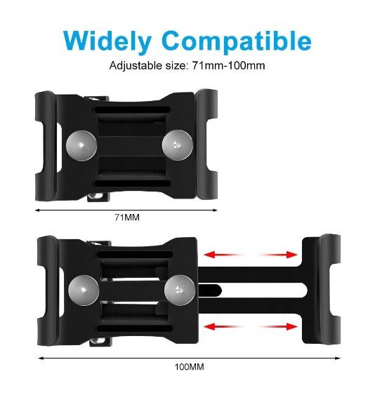 送料無料 未使用品 自転車 スマートフォン スマホ ホルダー ブラック スタンド アルミ合金 オートバイ ナビゲーションスタンドの画像4