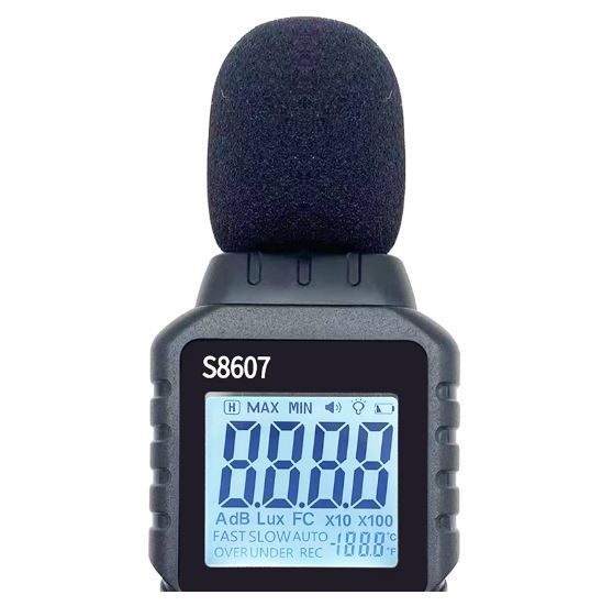 送料無料 未使用品 デジタル騒音計 サウンドレベルメーター デシベルモニター ノイズ 30-130db S8607の画像3
