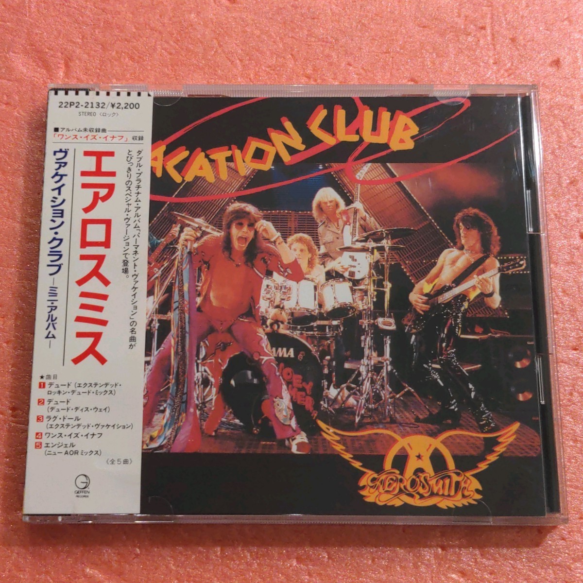 CD записано в Японии 22P-2132 с лентой налог надпись нет обвес Smith va Kei shon Club Mini альбом AEROSMITH VACATION CLUB