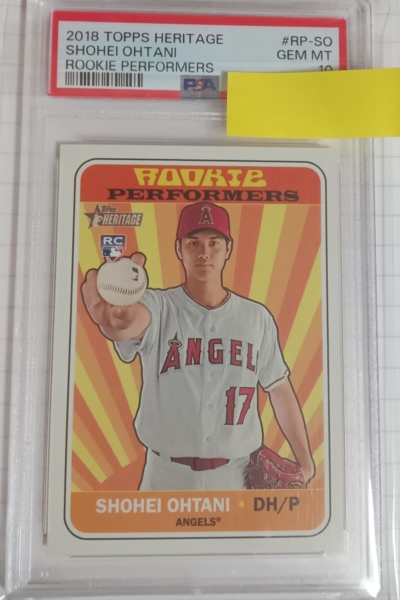 土曜終了】PSA10☆大谷翔平 2018 Topps Heritage Now ＆ Then RC