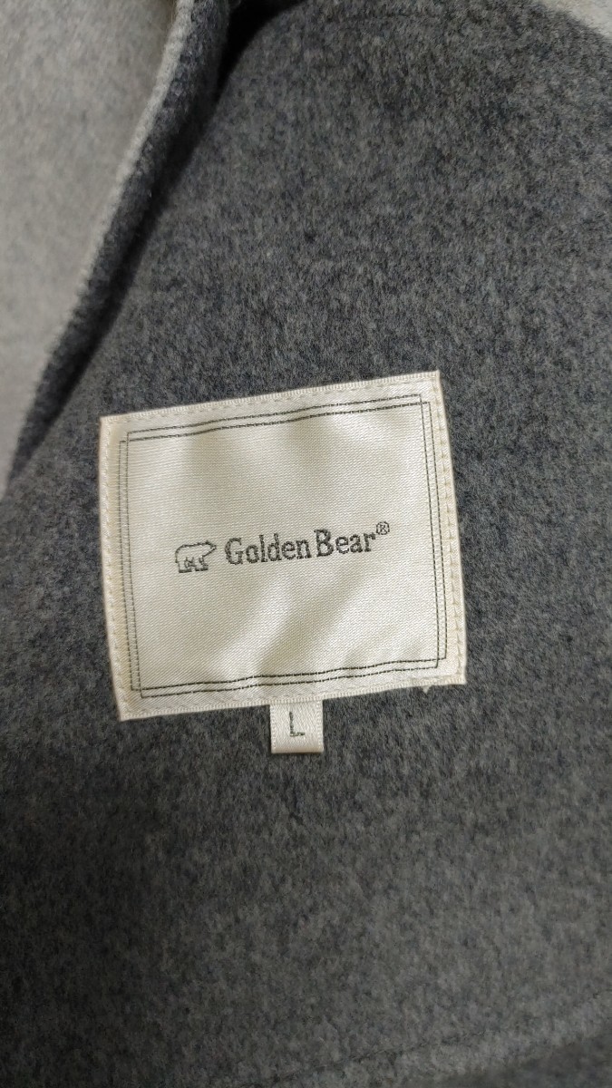 【美品】★Golden＊Bear★優しい色合いで揺ったりとした暖かなハーフコート♪サイズ／L_画像10