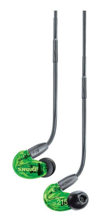 ★SHURE SE215SPE-GN-A 高遮音性 イヤホン/グリーン イヤフォン イヤーバッズ★新品送料込