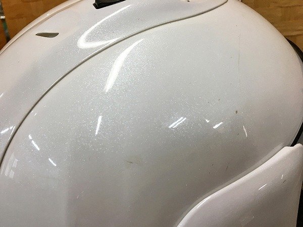 MDG08479SGM Arai アライ MZ-F GLASS WHITE グラスホワイト ジェットヘルメット Lサイズ 直接お渡し歓迎_画像6