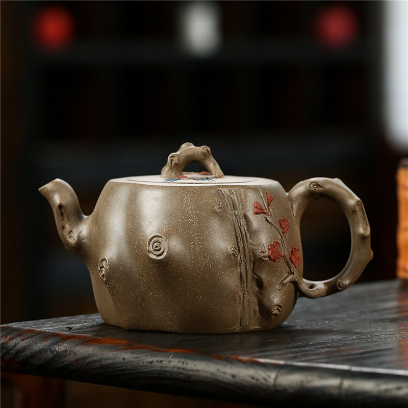一等品 茶壺 手作り 紫砂壷 茶壷 茶入 煎茶道具 煎茶道具急須 常滑焼 茶器 茶道具 工芸品陶芸 容量：360ML