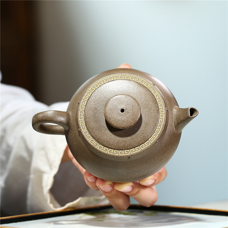 一等品 紫砂壷 茶壺 手作り 茶壷 茶入 煎茶道具 煎茶道具急須 常滑焼 茶器 茶道具 工芸品陶芸 容量：250ML_画像2