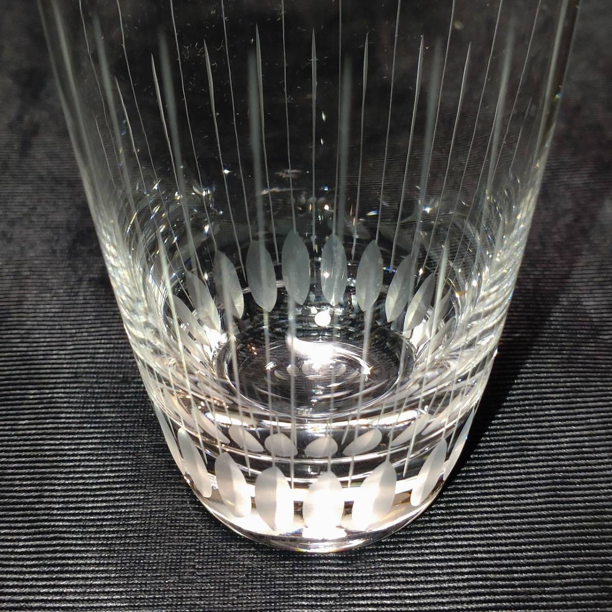 ガラスコップ 5個 カットガラス MADE IN AUSTRIA グラス 口径約63㎜ 高さ約125㎜ 【3375】_画像5