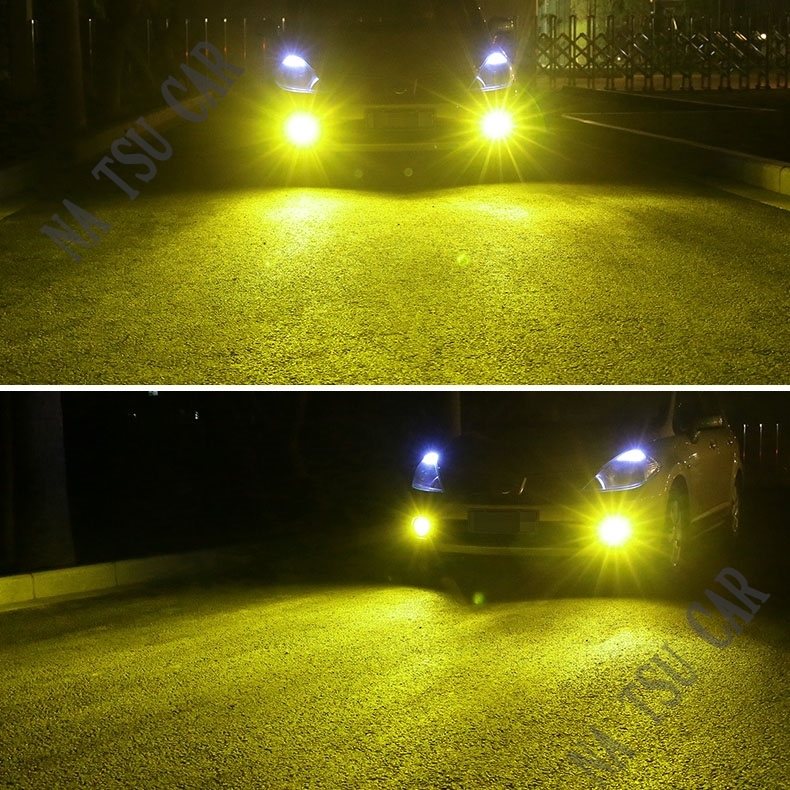 爆光 LED フォグランプ HB4 イエロー フォグライト フォグライト 12V 24V 最新LEDチップ 送料無料_画像3