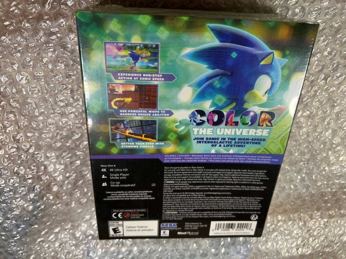 XBOX ONE Sonic Colors Ultimate / ソニック・カラーズ・ウルティメット 北米版 海外 輸入 新品未開封 送料無料 同梱可_画像3