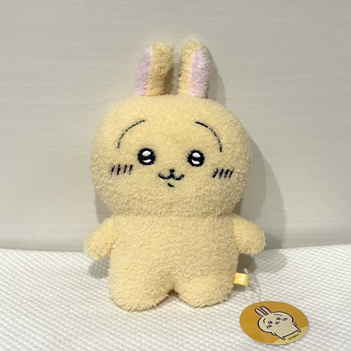 【うさぎ】ちいかわ 大地に立つ！ すくっとぬいぐるみ 全高約21cm ぬいぐるみ タグ付き 新品 グレイ・パーカー・サービス PW_画像3