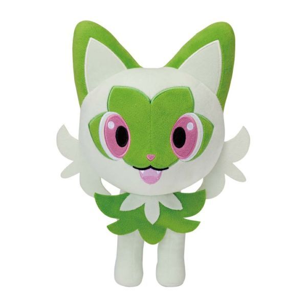 ZZ【ニャオハ】ポケットモンスター でっかいぬいぐるみ ニャオハ・ホゲータ・クワッス 単品 全高約27cm BIG ポケモン タグ付き 新品 PW
