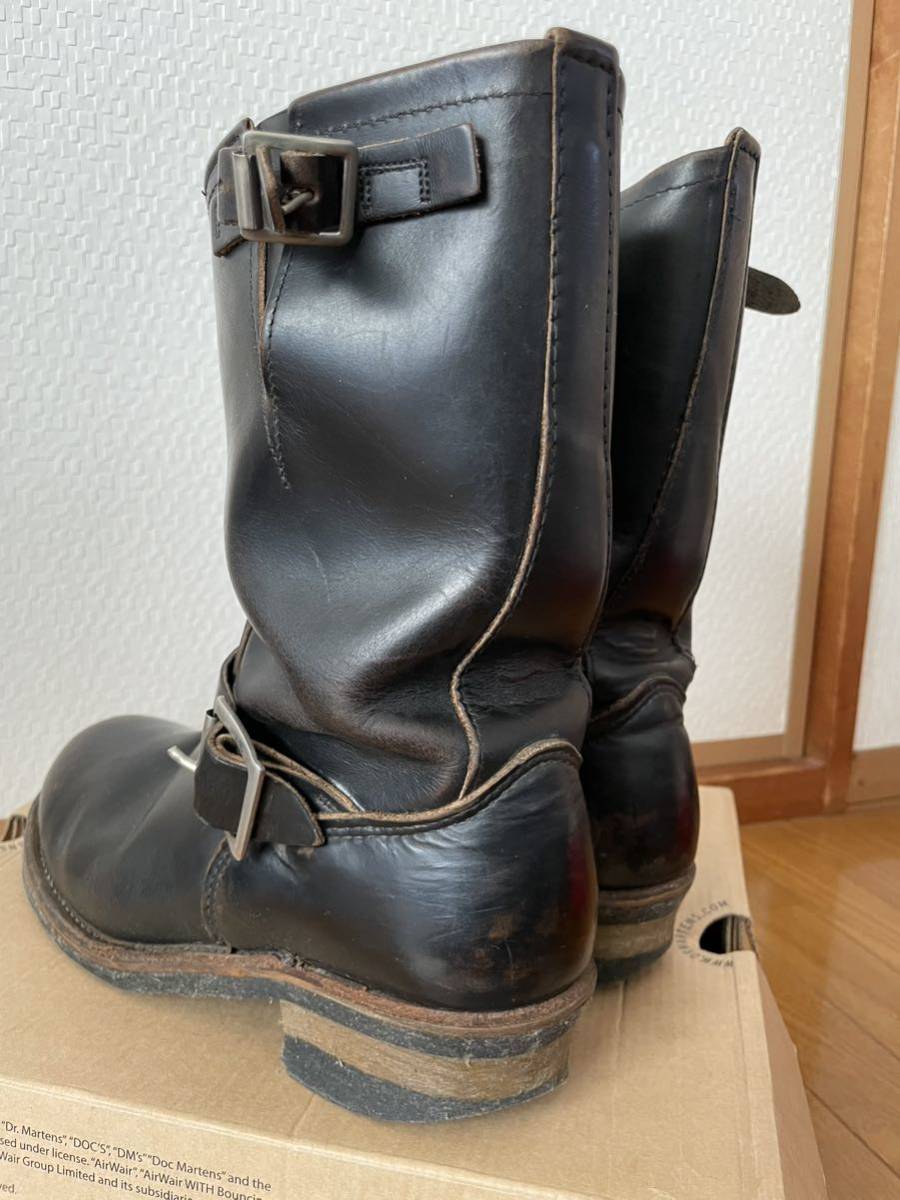 エンジニアブーツ レッドウィング RED WING ブラック 黒 茶芯 PT91 9.5インチ_画像5