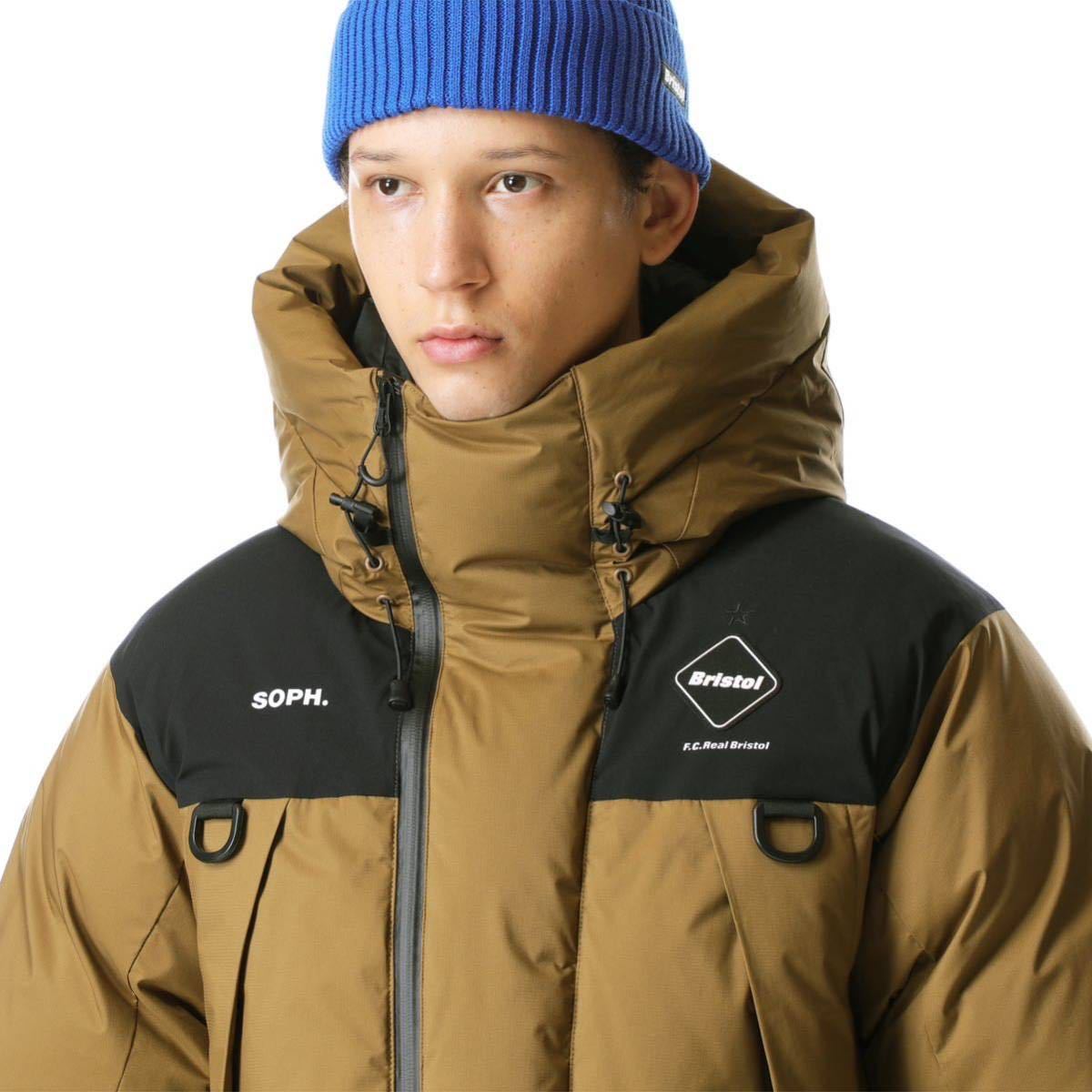 【美品】 20AW 21 FCRB f.c real bristol エフシーレアルブリストル SOPHNET ソフネット DOWN BENCH PARKA ダウンジャケット ブルゾン S_画像6