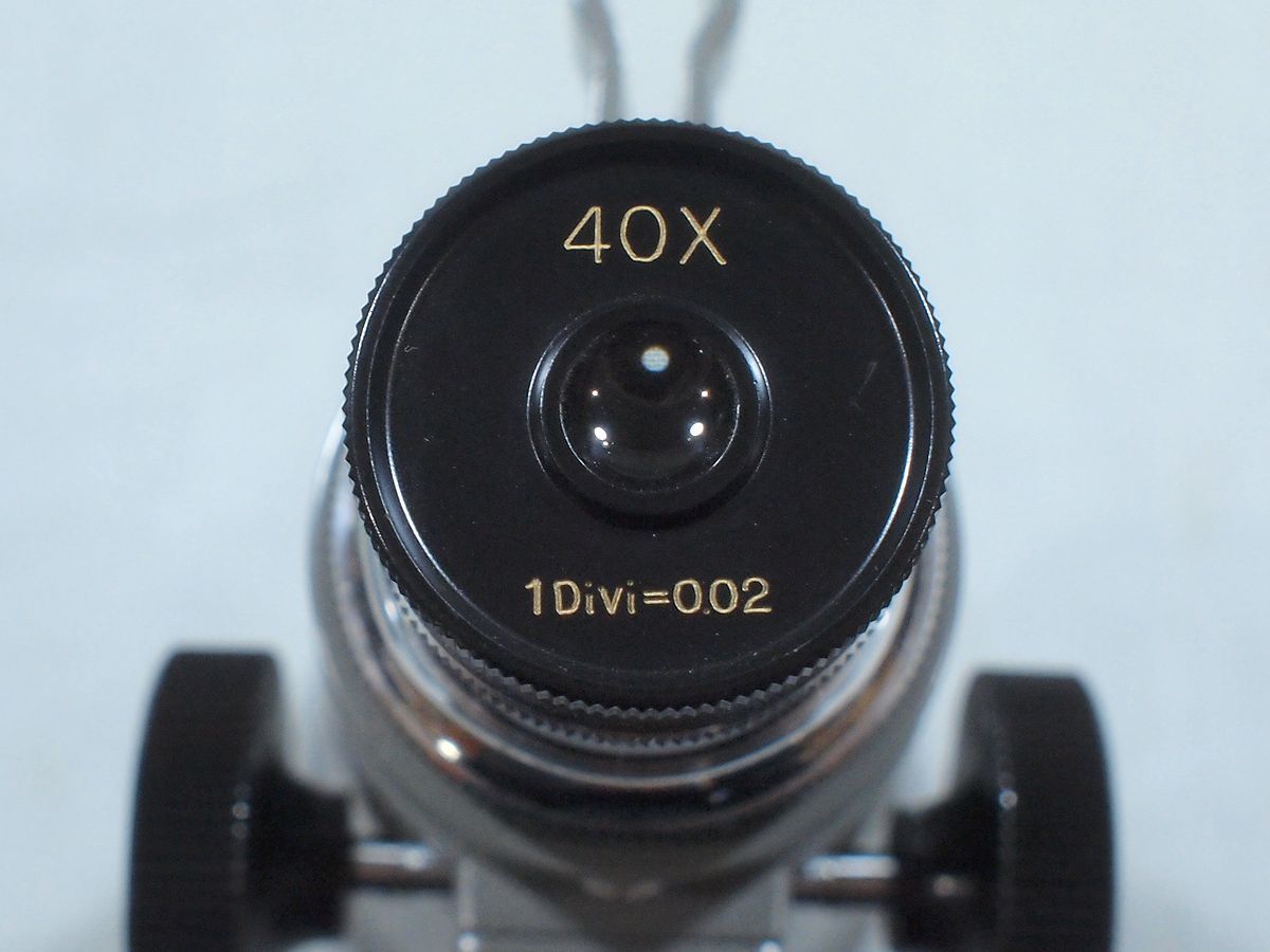 ■PEAK ピーク マイクロスコープ SHOP MICRO 顕微鏡 40X 1Divi＝0.02 計測 測定■_画像5