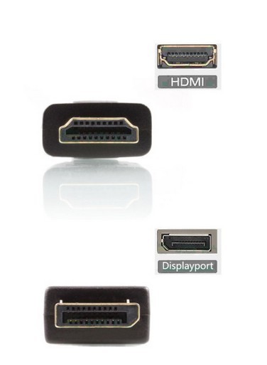 送料無料　DisplayPort to HDMI 変換アダプタ 0.2m DP-HDMI オス－メス 1080P_画像3