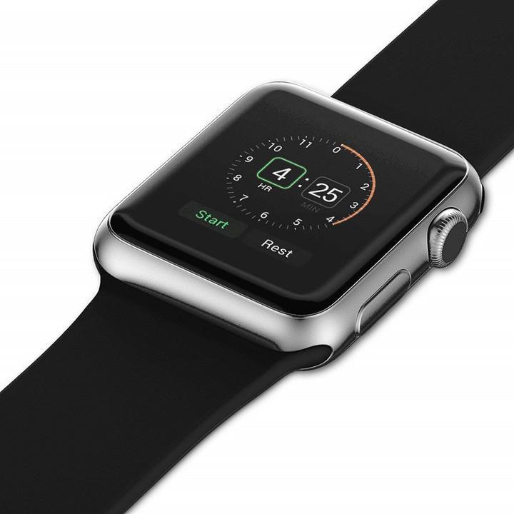 Apple Watchシリーズ1 2 3 4 5用38mmサイズ 保護フィルム PET素材 気泡軽減 高透過率 耐指紋 アップルウォッチ フィルム 黒_画像9