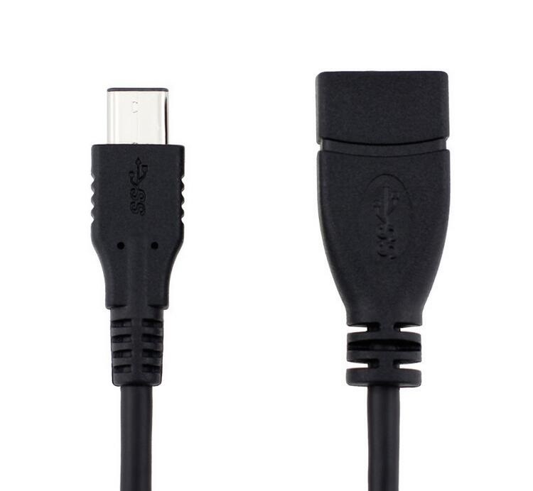 USB3.1 Type C to USB3.0 Type A 変換ケーブル 15cm オス－メス/USB C M-USB3.0 AF OTG ケーブル ブラック_画像3