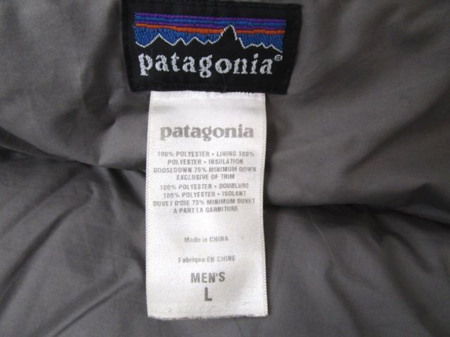 12079RSZ◎patagonia パタゴニア ダウンジャケット メンズL ブラック◎中古_画像8