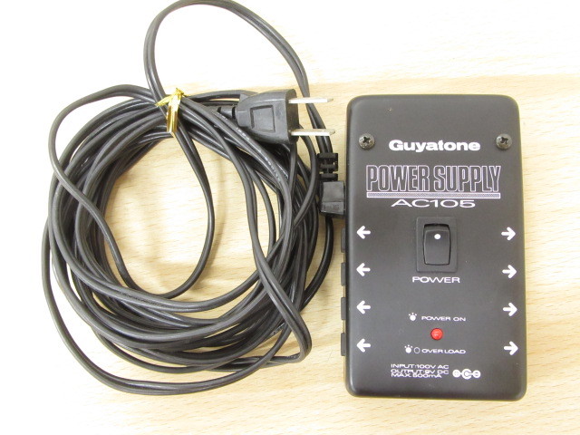 12172S◎パワーサプライ Guyatone AC105 シールド ケーブル セット◎中古_画像2