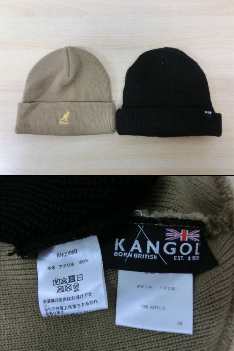 12312PSZ◎ニット帽 まとめて 12点セット DIESEL/Carhartｔ/KANGOL/ニューエラ など◎中古_画像6