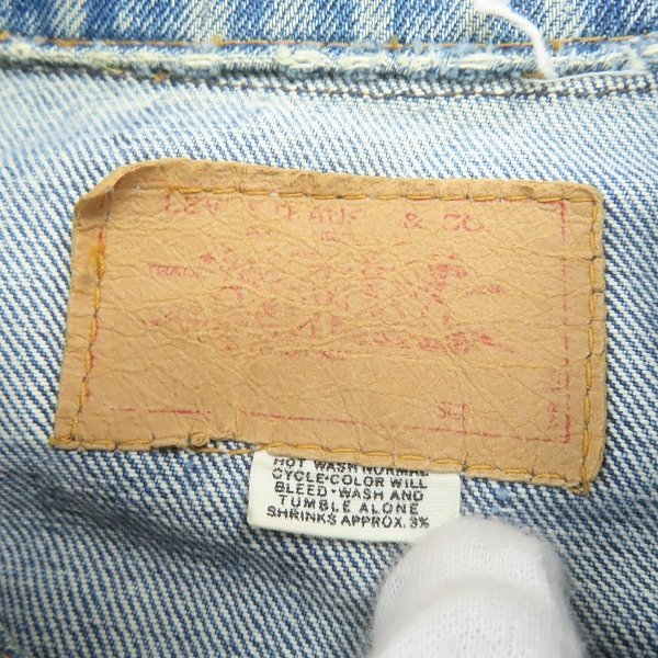 ☆LEVIS/リーバイス 60s ヴィンテージ/ビンテージ 526 刻印 ビッグ E 4th デニム トラッカージャケット /060_画像3