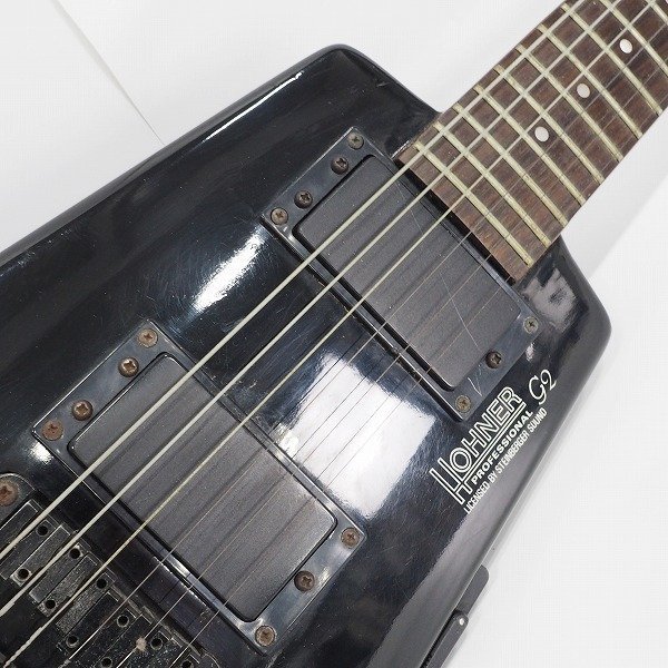 ★【ジャンク】HOHNER/ホーナー PROFESSIONAL G2 ヘッドレス エレキギター LICENSED BY STEINBERGER ソフトケース付 同梱×/D4X_画像5