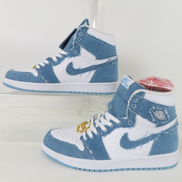 NIKE/ナイキ WMNS AIR JORDAN 1 RETRO HIGH OG DENIM/エアジョーダン1 レトロ ハイ オリジナル デニム DM9036-104/28 /080_画像4