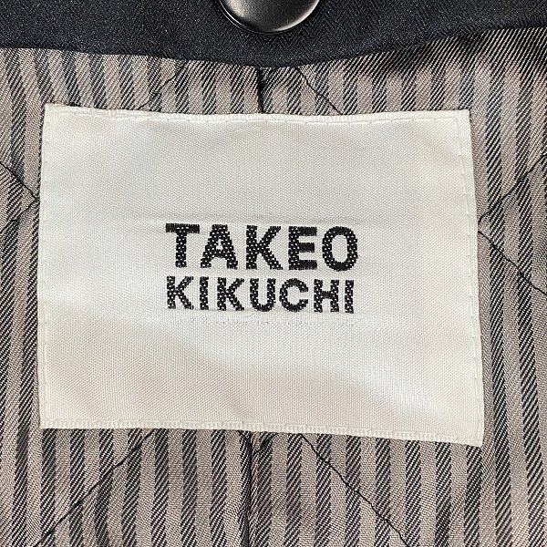☆TAKEO KIKUCHI/タケオキクチ ライナー付きステンカラーコート 2 /080_画像3