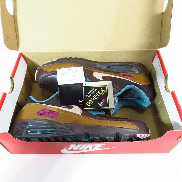 NIKE/ナイキ AIR MAX 90GTX/エアマックス ベルベット ブラウン GORE-TEX/ゴアテックス DJ9779-200/25.5 /080_画像8