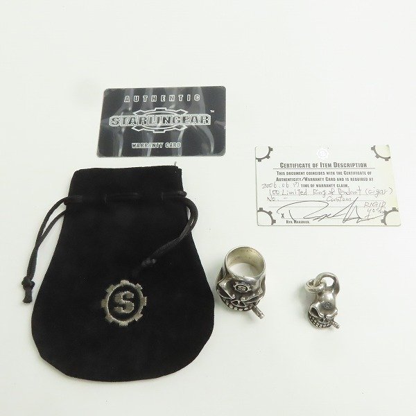 【ギャラ付/カスタム】スターリンギア 100 Limited Cigar Ring&Pendant シガー パンチャーリング21-24号/ペンダント/2点セット /000_画像9