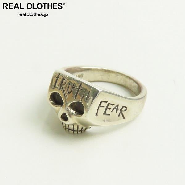 FLASH POINT/フラッシュポイント JIM SKULL RING/ジムスカルリング NEVER FEAR TRUTH 21.5号 /LPL_詳細な状態は商品説明内をご確認ください。