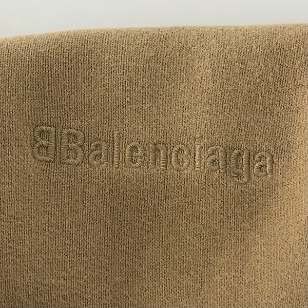 ☆【JPタグ】BALENCIAGA/バレンシアガ ロゴ刺繍 オーバーサイズ プルオーバーパーカー 570811 TJV85/S /060_画像8