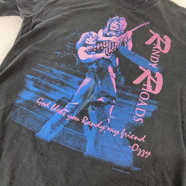 ☆RANDY RHOADS/ランディローズ プリント バンド Tシャツ　M /LPL_画像6