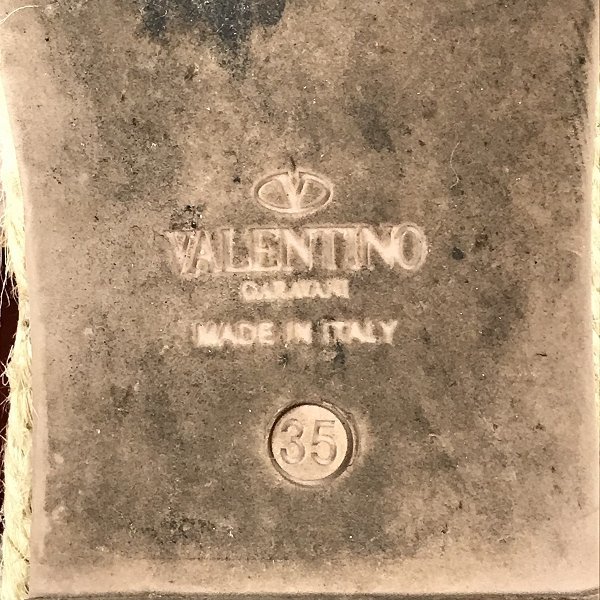 VALENTINO GARAVANI/ヴァレンティノガラバーニ エスパドリーユ フラットシューズ/35 /080_画像6