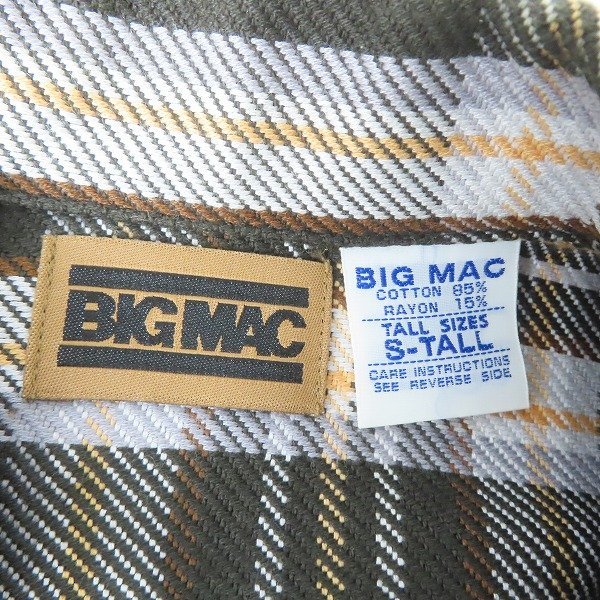 ☆BIG MAC/ビッグマック チェック柄 Flannel Shirt フランネルシャツ/S /000_画像3