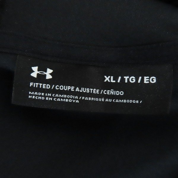 ☆【未使用】 UNDER ARMOUR/アンダーアーマー ニット ハイブリッド フルジップ フーディー 1371919-001/XL /060_画像3