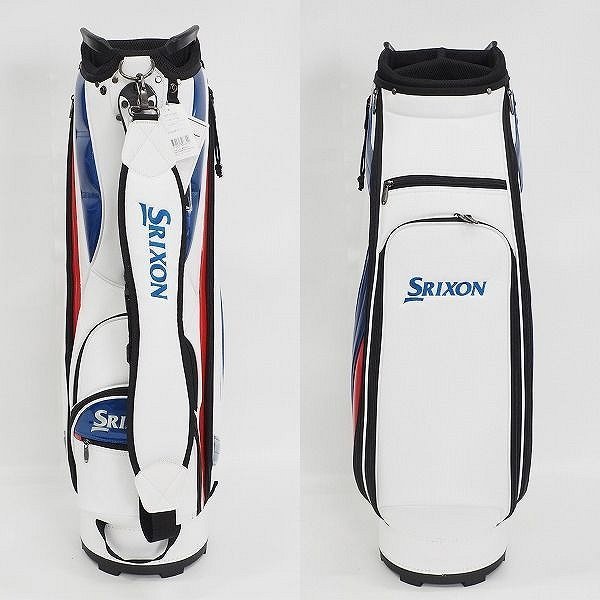 【未使用】DUNLOP/ダンロップ SRIXON/スリクソン GGC-S166G 9.5型 4分割キャディバッグ トリコロール 同梱×/160_画像3