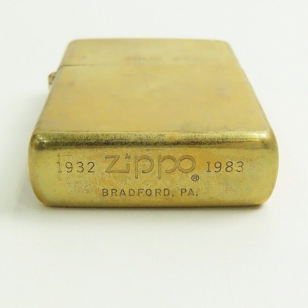 ZIPPO/ジッポー 1932-1983 SOLID BRASS/ソリッドブラス 鏡面加工 1983年製 /LPL_画像4
