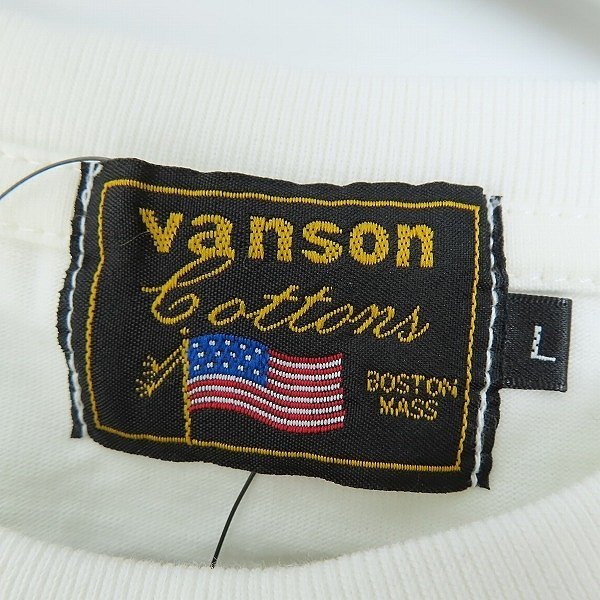 ☆【未使用】VANSON×CROWS WORST/バンソン×クローズワースト T.F.O.A 刺繍 長袖Tシャツ CRV-410 L /000_画像3