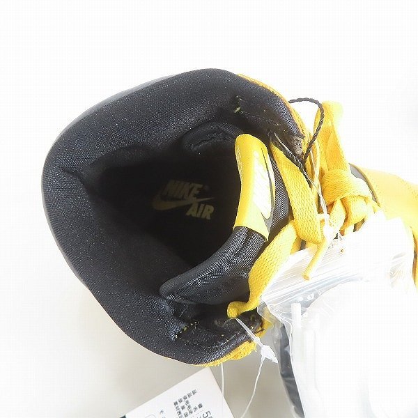 【未使用】NIKE/ナイキ AIR JORDAN 1 RETRO HIGH OG POLLEN/エア ジョーダン 1 レトロ ハイ オリジナル パラン 555088-701/28 /080_画像5