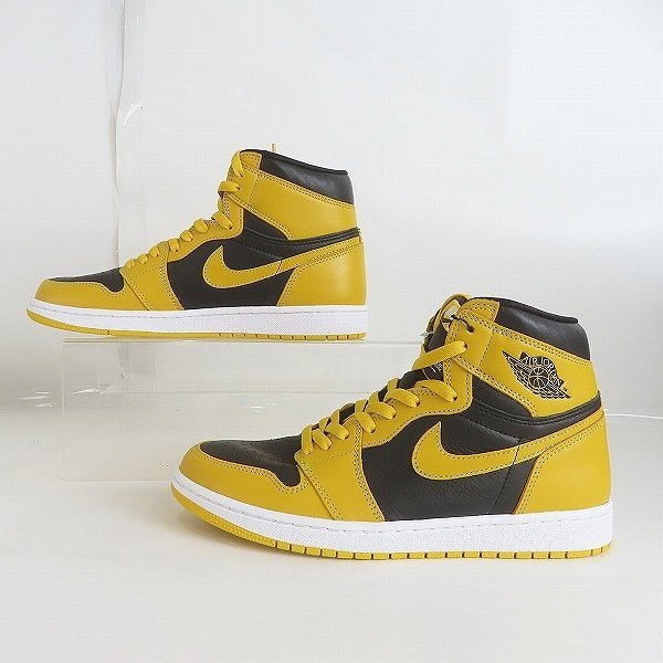 【未使用】NIKE/ナイキ AIR JORDAN 1 RETRO HIGH OG POLLEN/エア ジョーダン 1 レトロ ハイ オリジナル パラン 555088-701/28 /080_画像4