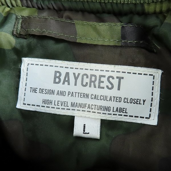 ☆BAYCREST/ベイクレスト MA-1 フライトジャケット L /080_画像3