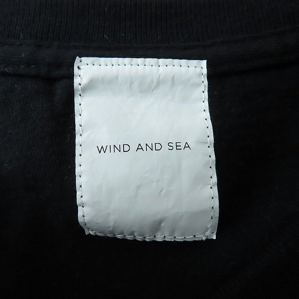 ☆WIND AND SEA/ウィンダンシー ロンT/カットソー ブラック/L /000_画像3