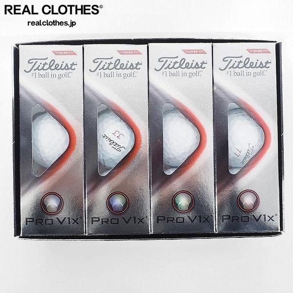 【未使用】Titleist/タイトリスト PRO V1x ゴルフボール ホワイト 1ダース /000_詳細な状態は商品説明内をご確認ください。