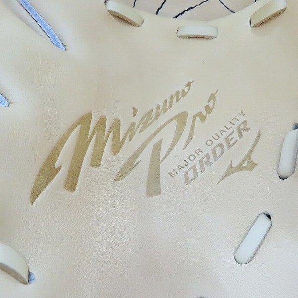 【未使用】MIZUNO PRO/ミズノプロ メジャークォリティ オーダーメイド 軟式 投手 ピッチャー クリーム /080_画像4